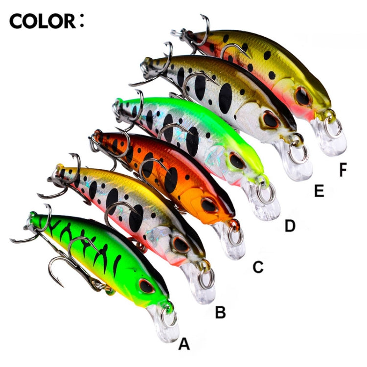 5,3cm 4,6g Sinkender Minnow Köder Langwurf Bionischer Kunststoff Hartköder Angelgerät, PROBEROS DW577 8003 Haken, PROBEROS DW578 Normaler Haken