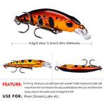 5,3cm 4,6g Sinkender Minnow Köder Langwurf Bionischer Kunststoff Hartköder Angelgerät, PROBEROS DW577 8003 Haken, PROBEROS DW578 Normaler Haken