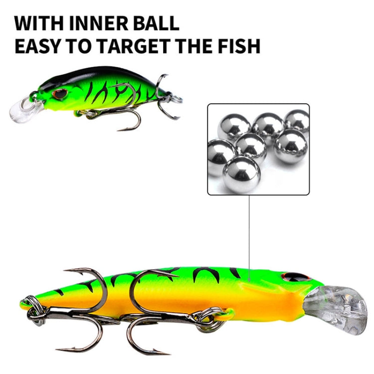 5,3cm 4,6g Sinkender Minnow Köder Langwurf Bionischer Kunststoff Hartköder Angelgerät, PROBEROS DW577 8003 Haken, PROBEROS DW578 Normaler Haken