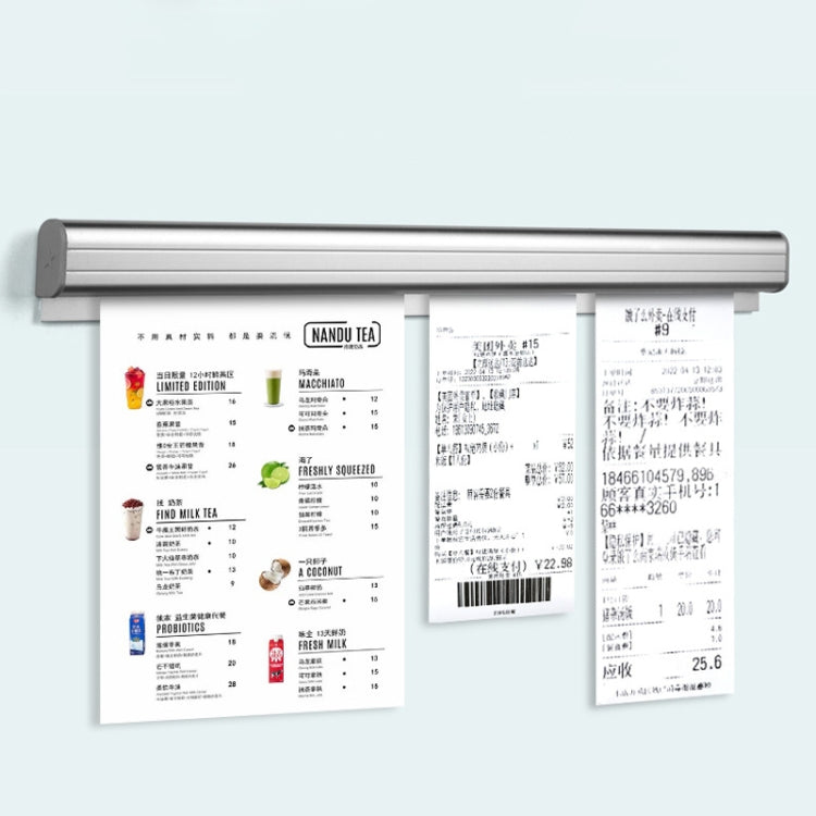Bonhalter Restaurant Imbiss Aluminium Zettelhalter, 30cm, 40cm, 50cm