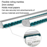 Bonhalter Restaurant Imbiss Aluminium Zettelhalter, 30cm, 40cm, 50cm