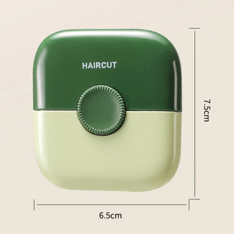 2-in-1 Haarschneidekamm mit integriertem Haarschneider zum Schneiden von Spliss und Ausdünnen der Spitzen.