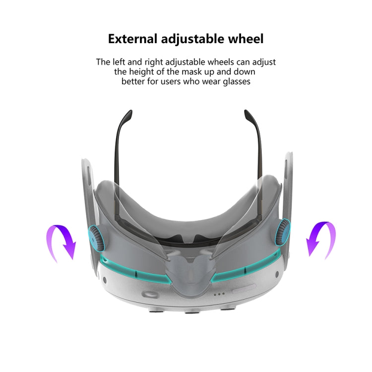 Für Meta Quest 3 Luftzirkulation Wärmeableitung Ersatzmaske mit Ventilator Anti-Beschlag VR Masken Zubehör, mit Ventilator