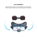Für Meta Quest 3 Luftzirkulation Wärmeableitung Ersatzmaske mit Ventilator Anti-Beschlag VR Masken Zubehör, mit Ventilator