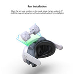 Für Meta Quest 3 Luftzirkulation Wärmeableitung Ersatzmaske mit Ventilator Anti-Beschlag VR Masken Zubehör, mit Ventilator