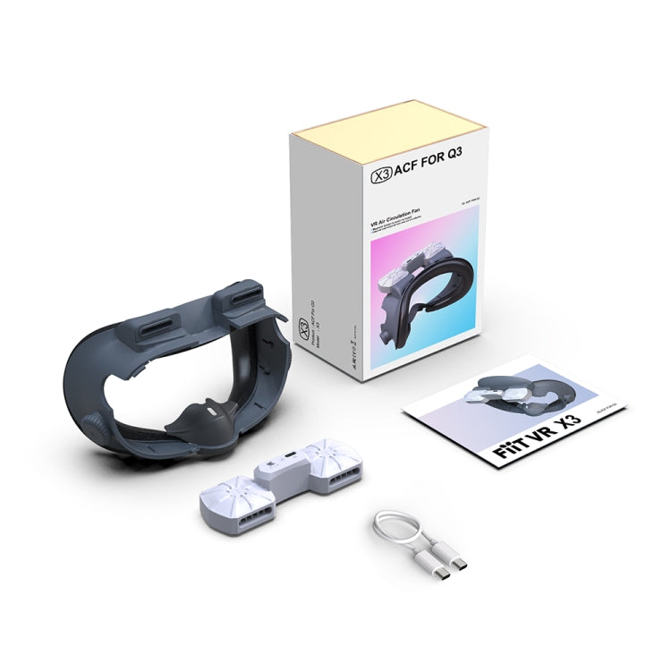 Für Meta Quest 3 Luftzirkulation Wärmeableitung Ersatzmaske mit Ventilator Anti-Beschlag VR Masken Zubehör, mit Ventilator