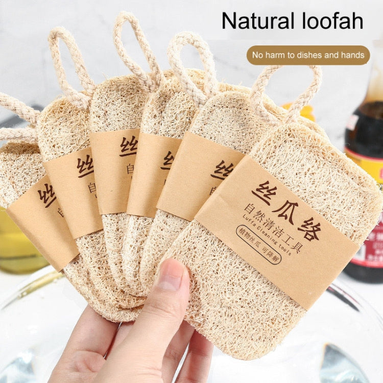 Natürlicher Luffa-Geschirrspülbürste, Geschirrspülwerkzeug, Luffa-Spüllappen-Bürste, Weich Quadratisch, Weich Ellipsenförmig, Hart Quadratisch, Hart Ellipsenförmig