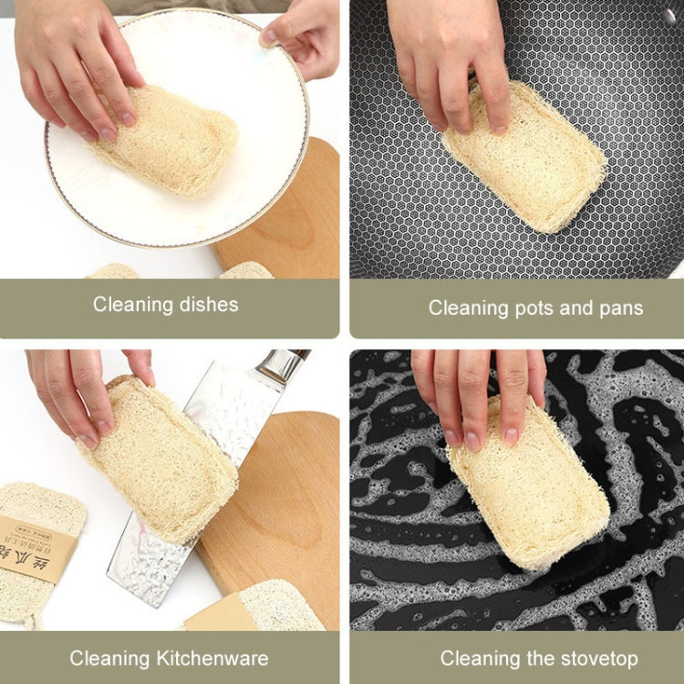 Natürlicher Luffa-Geschirrspülbürste, Geschirrspülwerkzeug, Luffa-Spüllappen-Bürste, Weich Quadratisch, Weich Ellipsenförmig, Hart Quadratisch, Hart Ellipsenförmig
