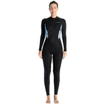 DIVE & SAIL Damen Sommer Dünner Neoprenanzug Atmungsaktiver Sonnenschutz Langarm Schnell trocknender Badeanzug, S, M, L, XL, XXL