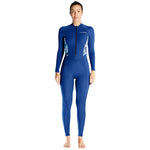 DIVE & SAIL Damen Sommer Dünner Neoprenanzug Atmungsaktiver Sonnenschutz Langarm Schnell trocknender Badeanzug, S, M, L, XL, XXL