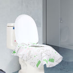 5er-Pack Einweg-Toilettenauflagen aus Vliesstoff, tragbar, für Hotel und Reisen, universelles Kissen, Dinosaurier, Meerjungfrau