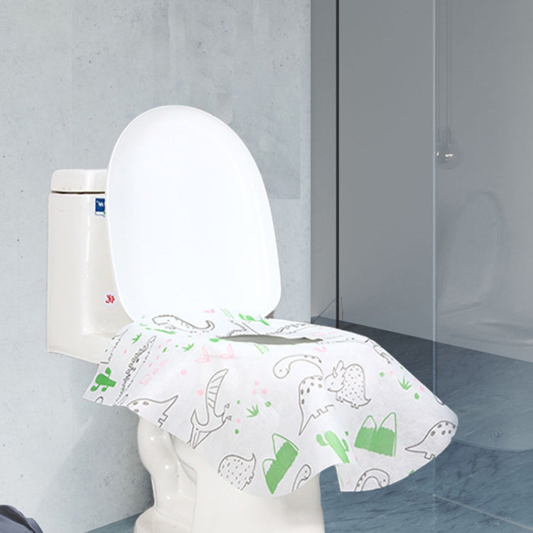 5er-Pack Einweg-Toilettenauflagen aus Vliesstoff, tragbar, für Hotel und Reisen, universelles Kissen, Dinosaurier, Meerjungfrau