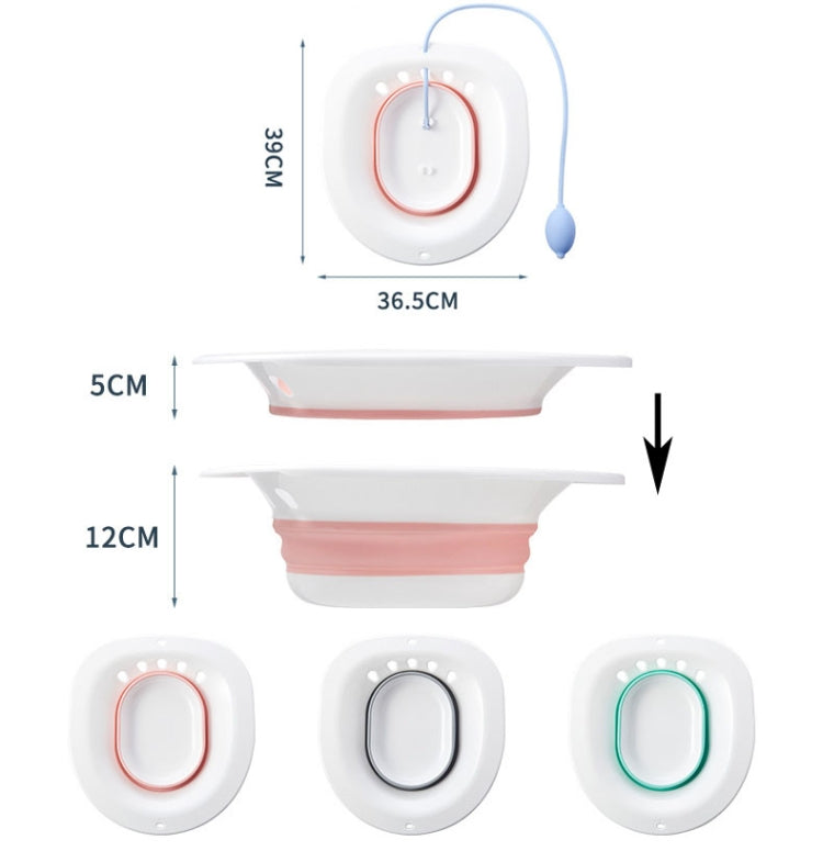 Faltbares Bidet Hockerfrei Wanne für Schwangerschaftspflege Becken nach Anal-Operation mit Spüler