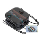 Für Nintendo Switch 2 Joy-Con Kristall-Aufbewahrungstasche Organizer Kratzfestes Reiseetui mit 2 Spielkartenfächern, Grifftasche Transparent Weiß, Grifftasche Transparent Schwarz