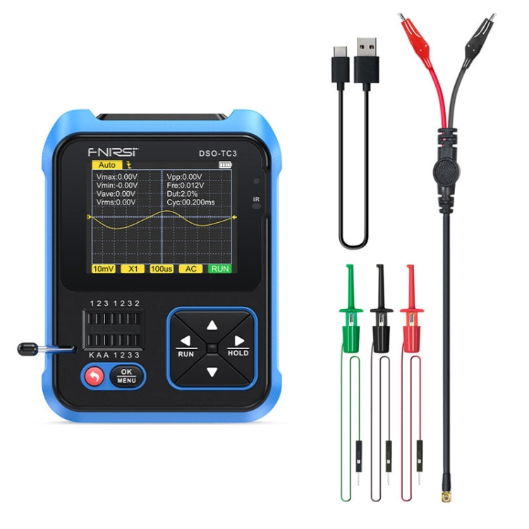 FNIRSI 3-in-1 Handheld Digitaloszilloskop LCR Transistortester, DSO-TC3 Standard, DSO-TC3 Upgrade