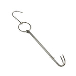 Edelstahl Doppelring Entenbräter-Hänger Outdoor Barbecue Aufhängehaken Ständer, 3 cm kleiner Ring 23cm, 3 cm kleiner Wachsring 24.5cm, 3 cm großer Wachsring 33cm, 3 cm mittlerer Wachsring 29cm, 4 cm Stahl dick kurz 24cm                      ...