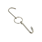 Edelstahl Doppelring Entenbräter-Hänger Outdoor Barbecue Aufhängehaken Ständer, 3 cm kleiner Ring 23cm, 3 cm kleiner Wachsring 24.5cm, 3 cm großer Wachsring 33cm, 3 cm mittlerer Wachsring 29cm, 4 cm Stahl dick kurz 24cm                      ...