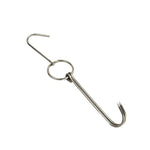 Edelstahl Doppelring Entenbräter-Hänger Outdoor Barbecue Aufhängehaken Ständer, 3 cm kleiner Ring 23cm, 3 cm kleiner Wachsring 24.5cm, 3 cm großer Wachsring 33cm, 3 cm mittlerer Wachsring 29cm, 4 cm Stahl dick kurz 24cm                      ...