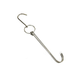 Edelstahl Doppelring Entenbräter-Hänger Outdoor Barbecue Aufhängehaken Ständer, 3 cm kleiner Ring 23cm, 3 cm kleiner Wachsring 24.5cm, 3 cm großer Wachsring 33cm, 3 cm mittlerer Wachsring 29cm, 4 cm Stahl dick kurz 24cm                      ...