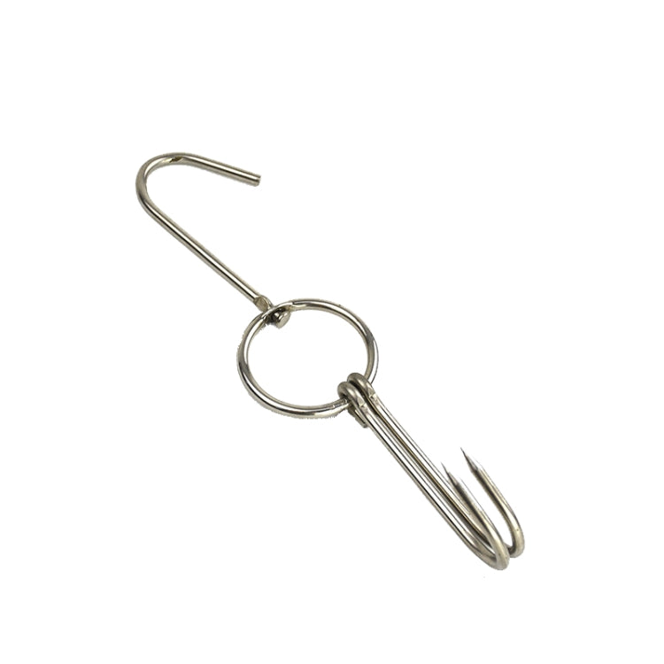 Edelstahl Doppelring Entenbräter-Hänger Outdoor Barbecue Aufhängehaken Ständer, 3 cm kleiner Ring 23cm, 3 cm kleiner Wachsring 24.5cm, 3 cm großer Wachsring 33cm, 3 cm mittlerer Wachsring 29cm, 4 cm Stahl dick kurz 24cm                      ...