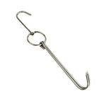 Edelstahl Doppelring Entenbräter-Hänger Outdoor Barbecue Aufhängehaken Ständer, 3 cm kleiner Ring 23cm, 3 cm kleiner Wachsring 24.5cm, 3 cm großer Wachsring 33cm, 3 cm mittlerer Wachsring 29cm, 4 cm Stahl dick kurz 24cm                      ...