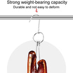 Edelstahl Doppelring Entenbräter-Hänger Outdoor Barbecue Aufhängehaken Ständer, 3 cm kleiner Ring 23cm, 3 cm kleiner Wachsring 24.5cm, 3 cm großer Wachsring 33cm, 3 cm mittlerer Wachsring 29cm, 4 cm Stahl dick kurz 24cm                      ...
