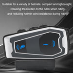 Motorradhelm Bluetooth 5.0 Stereo Musik Fahrradkopfhörer, V10