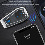 Motorradhelm Bluetooth 5.0 Stereo Musik Fahrradkopfhörer, V10