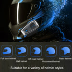 Motorradhelm Bluetooth 5.0 Stereo Musik Fahrradkopfhörer, V10