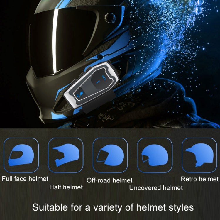 Motorradhelm Bluetooth 5.0 Stereo Musik Fahrradkopfhörer, V10