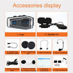 Motorradhelm Bluetooth 5.0 Stereo Musik Fahrradkopfhörer, V10
