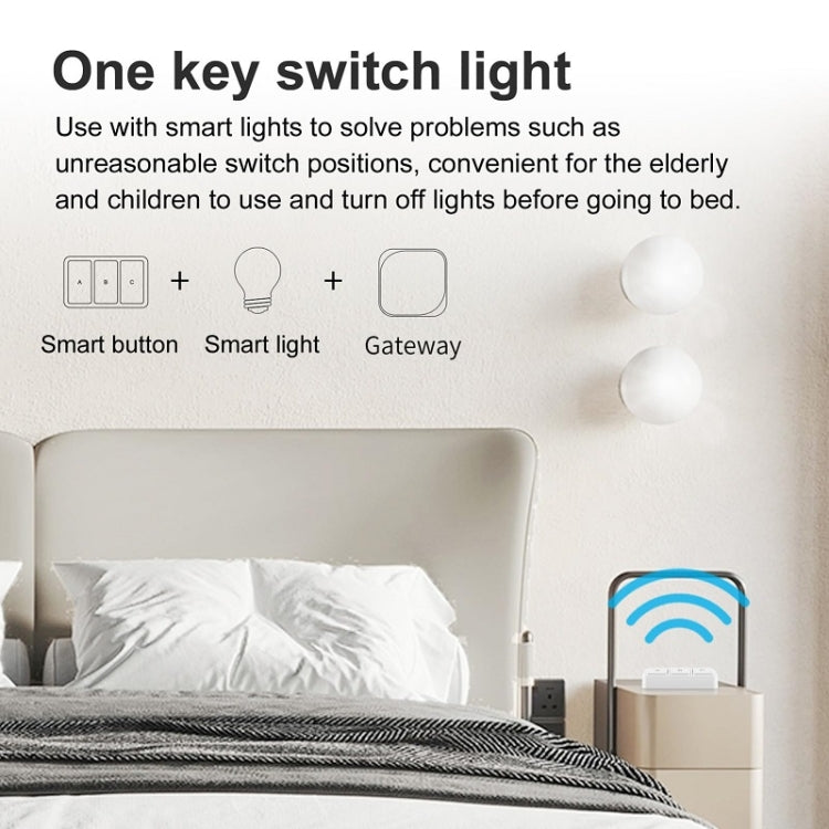 Zigbee Tuya Smart 3-Tasten Situations-Drahtlos-Smart-Schalter, YSB33