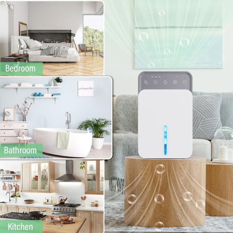 1500ml Semiconductor Dehumidifier with Automatic Defrost Function, Timer, Sleep Mode, EU Plug