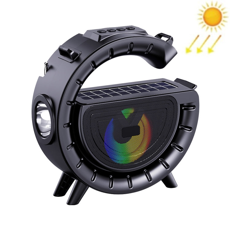 DV-800 G-förmige bunte Stimmungslicht-Taschenlampe Solar-Wireless-Bluetooth-Lautsprecher