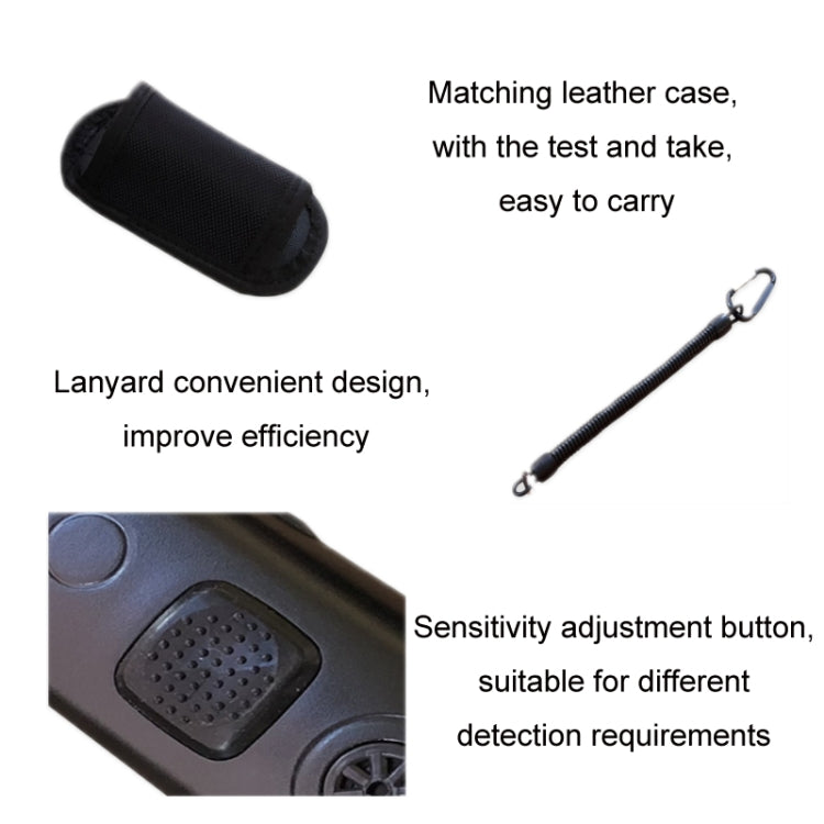 Mini wasserdichter Handheld Metall Positionsstab-Detektor, Orange, Schwarz