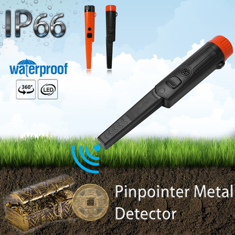 Mini wasserdichter Handheld Metall Positionsstab-Detektor, Orange, Schwarz