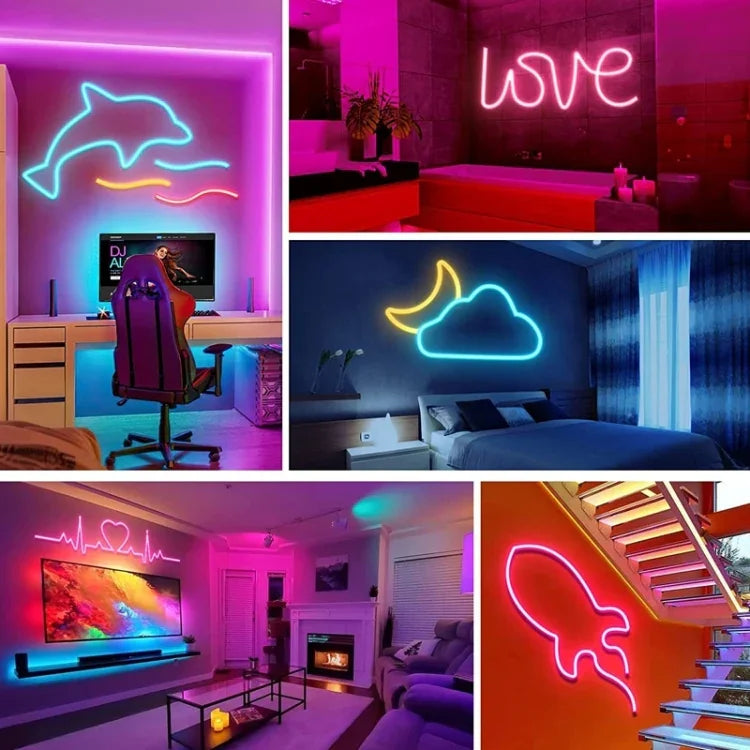 LIXINCORDA 2m 5V USB-Touch-Control-LED-Lichtleiste flexible Neon-Silikon-Soft-Leiste, USB-Touch-Control (Rosa), USB-Touch-Control (Warmweiß), USB-Touch-Control (Blau)