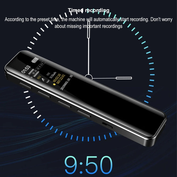 G1 0,96-Zoll IPS Farbdisplay HD Smart Mini Geräuschreduzierungs-Timer-Diktiergerät, 8GB, 16GB, 32GB
