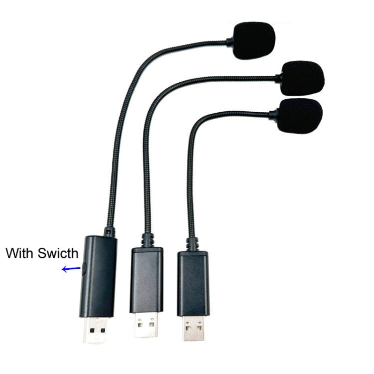 USB Direktstecker Computer Live-Video-Konferenzmikrofon, 4,0x205mm, 4,0x255mm, 4,0x255mm mit Schalter