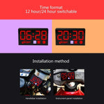 Compact LED Digital Display Time Voltmeter, 3 in 1 Red, 3 in 1 Blue, 3 in 1 White, 3 in 1 Green, 2 in 1 Temperature Red, 2 in 1 Temperature Blue, 2 in 1 Temperature White, 2 in 1 Temperature Green, 2 in 1 Water Temperature Red                          ...