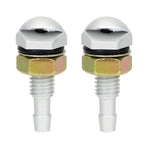 2pcs /Set Automotive Glass Washer Sprayer Aluminum Cap Nozzle