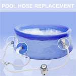 Für Intex Poolfilterpumpe Ersatz, 1 Schlauch 2 Klemmen, 2 Schläuche 4 Klemmen, 1 Schlauch 2 Klemmen Blau, 2 Schläuche 4 Klemmen Blau