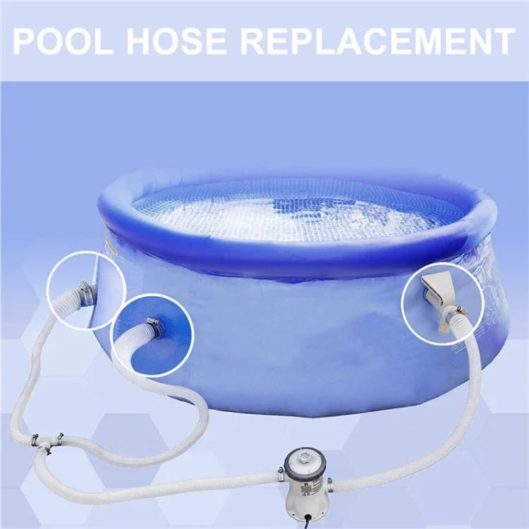 Für Intex Poolfilterpumpe Ersatz, 1 Schlauch 2 Klemmen, 2 Schläuche 4 Klemmen, 1 Schlauch 2 Klemmen Blau, 2 Schläuche 4 Klemmen Blau