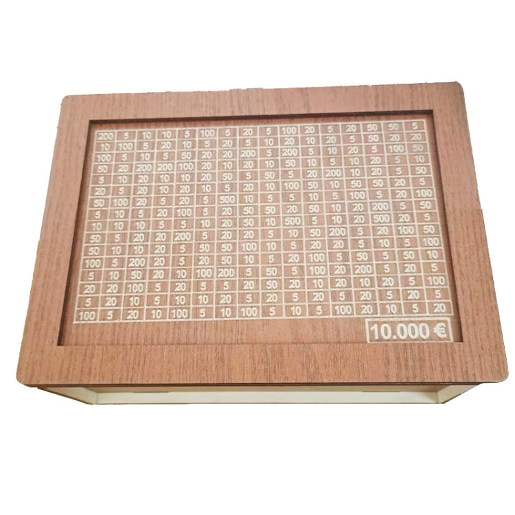 Holz Spardose Spardose mit Zähler Home Bibliothek Dekoration, Hellbraun 1000 Euro, Hellbraun 2000 Euro, Hellbraun 3000 Euro, Hellbraun 5000 Euro, Hellbraun 10.000 Euro, Dunkelbraun 1000 Euro, Dunkelbraun 2000 Euro, Dunkelbraun 3000 Eu...
