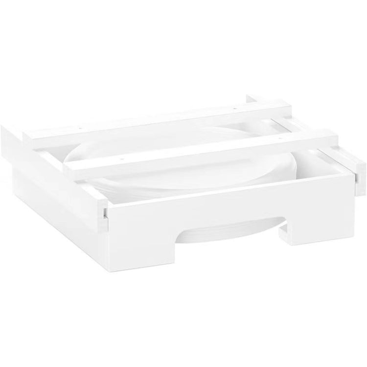 9-Zoll-Papptellerhalter für Unterschrank Bambus-Tellerhalter Küchenorganizer, 24 x 26,5 x 6,5