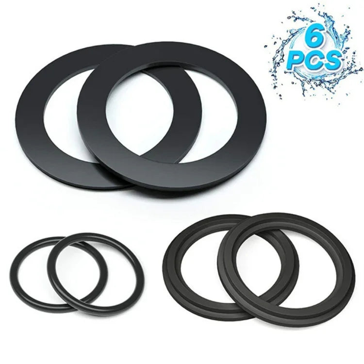 Für Intex Pool Ablassventile O-Ring Gummi 25076RP Dichtungsscheiben-Set, 6 Stück/Set, 2 Stück 10745, 2 Stück 10262, 2 Stück 10255