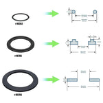 Für Intex Pool Ablassventile O-Ring Gummi 25076RP Dichtungsscheiben-Set, 6 Stück/Set, 2 Stück 10745, 2 Stück 10262, 2 Stück 10255