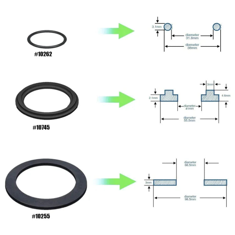 Für Intex Pool Ablassventile O-Ring Gummi 25076RP Dichtungsscheiben-Set, 6 Stück/Set, 2 Stück 10745, 2 Stück 10262, 2 Stück 10255