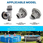Für Intex Pool Ablassventile O-Ring Gummi 25076RP Dichtungsscheiben-Set, 6 Stück/Set, 2 Stück 10745, 2 Stück 10262, 2 Stück 10255