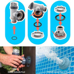 Für Intex Pool Ablassventile O-Ring Gummi 25076RP Dichtungsscheiben-Set, 6 Stück/Set, 2 Stück 10745, 2 Stück 10262, 2 Stück 10255